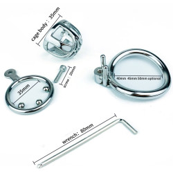 CockLock Cage de chasteté en métal Trig Cage 4 x 3.5cm